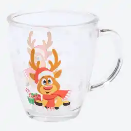 NKD Glas-Tasse mit Weihnachts-Design, ca. 360 ml Angebot