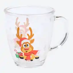 NKD Glas-Tasse mit Weihnachts-Design, ca. 360 ml Angebot