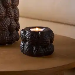 NKD Kerzenhalter mit Zapfen-Design, ca. 7,3x9,8x9,4cm Angebot