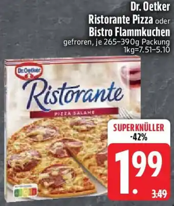 Edeka Dr. Oetker Ristorante Pizza oder Bistro Flammkuchen Angebot