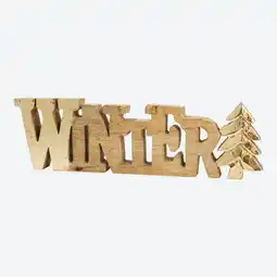 NKD Deko-Schriftzug Winter aus Mangoholz, ca. 25x2,5x8,5cm Angebot