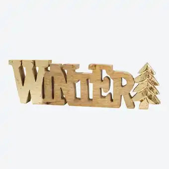 NKD Deko-Schriftzug Winter aus Mangoholz, ca. 25x2,5x8,5cm Angebot