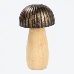 NKD Deko-Pilz-Figur mit Mangoholz, ca. 8x8x12cm Angebot