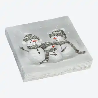 NKD Servietten mit Schneemann-Motiv, 20er-Set Angebot