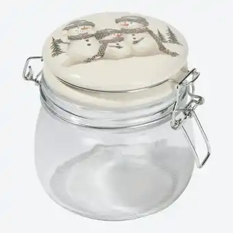 NKD Vorratsglas mit Schneemann-Motiv, ca. 13x11x11,5 cm Angebot
