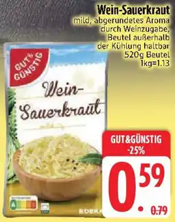 Edeka GUT&GÜNSTIG Wein-Sauerkraut Angebot