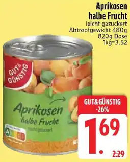 Edeka GUT&GÜNSTIG Aprikosen halbe Frucht Angebot
