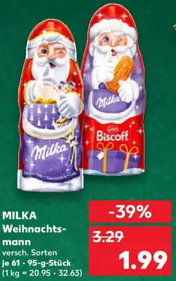 Kaufland MILKA Weihnachtsmann Angebot