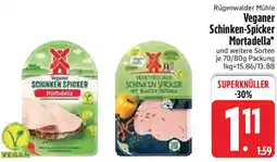 Edeka Rügenwalder Mühle Veganer Schinken-Spicker Mortadella Angebot
