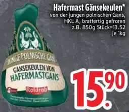 Edeka Hafermast Gänsekeulen Angebot