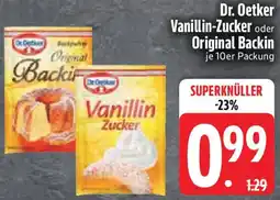 Edeka Dr. Oetker Vanillin-Zucker oder Original Backin Angebot