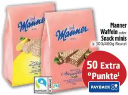 Edeka Manner Waffeln oder Snack minis Angebot