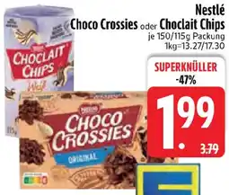 Edeka Nestlé Choco Crossies oder Choclait Chips Angebot