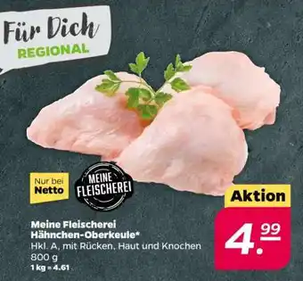 NETTO Meine Fleischerei Hähnchen Oberkeule Angebot