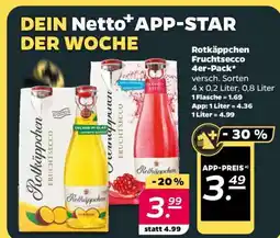 NETTO Rotkäppchen Fruchtsecco 4er-Pack Angebot