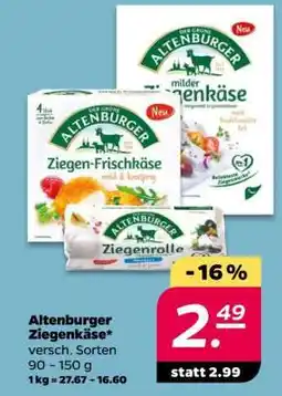 NETTO ALTENBURGER Ziegenkäse Angebot