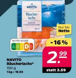NETTO NAVITO Räucherlachs Angebot