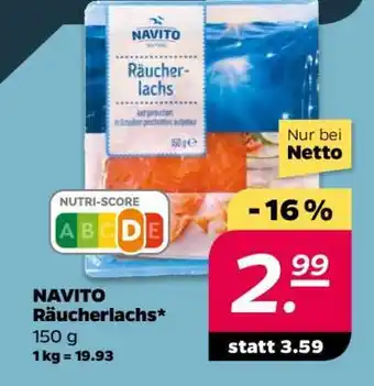 NETTO NAVITO Räucherlachs Angebot