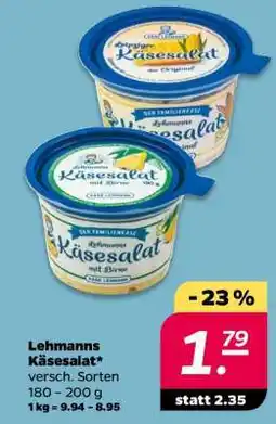 NETTO Lehmanns Käsesalat Angebot