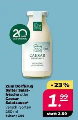 NETTO Zum Dorfkrug Sylter Salatfrische oder Caesar Salatsauce Angebot