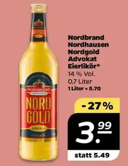 NETTO Nordbrand Nordhausen Nordgold Advokat Eierlikör Angebot