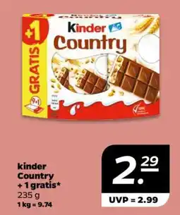 NETTO kinder Country + 1 gratis Angebot
