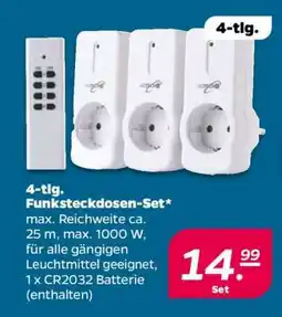 NETTO 4-tlg. Funksteckdosen-Set Angebot