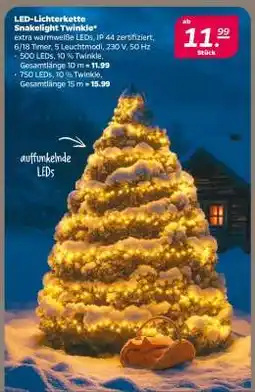 NETTO LED-Lichterkette Snakelight Twinkle Angebot