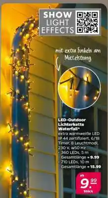 NETTO LED-Outdoor Lichterkette Waterfall Angebot