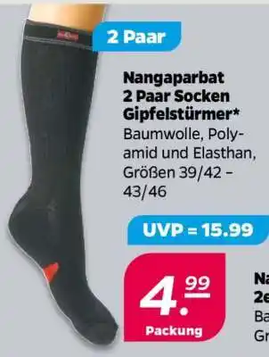 NETTO Nangaparbat 2 Paar Socken Gipfelstürmer Angebot