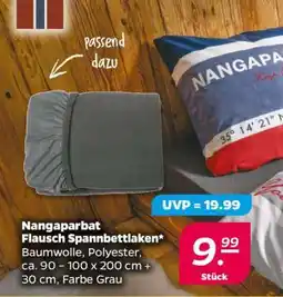 NETTO Nangaparbat Flausch Spannbettlaken Angebot