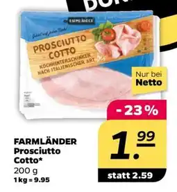 NETTO FARMLÄNDER Prosciutto Cotto Angebot