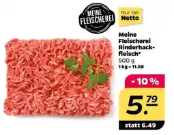 NETTO Meine Fleischerei Rinderhackfleisch Angebot