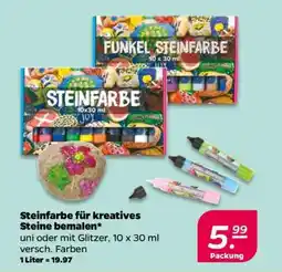 NETTO Steinfarbe für kreatives Steine bemalen Angebot