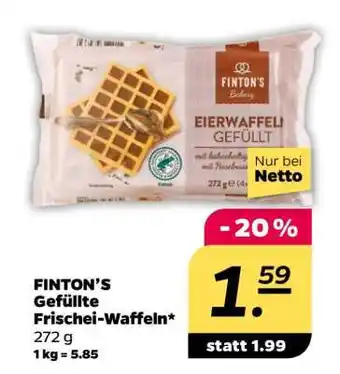 NETTO FINTON'S Gefüllte Frischei-Waffeln Angebot