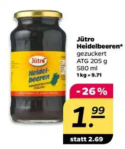 NETTO Jütro Heidelbeeren Angebot