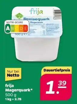NETTO frija Magerquark Angebot