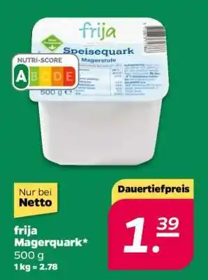 NETTO frija Magerquark Angebot