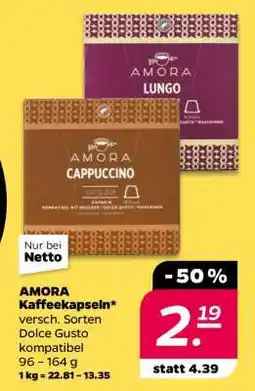 NETTO AMORA Kaffeekapseln Angebot