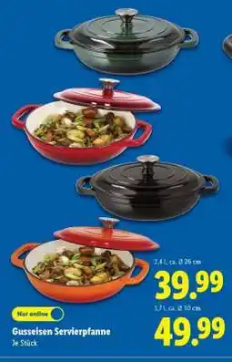 Lidl Gusseisen Servierpfanne Angebot