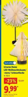 Lidl LIVARNO home LED-Weihnachtsbaum/-stern/-Schneeflocke Angebot