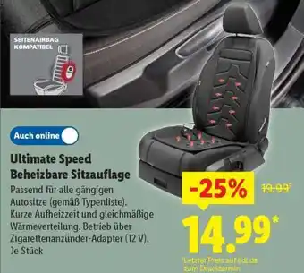 Lidl Ultimate Speed Beheizbare Sitzauflage Angebot