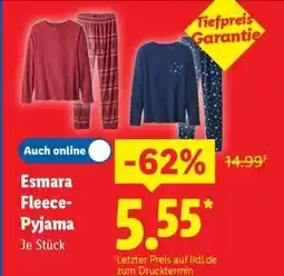 Lidl Esmara Fleece-Pyjama Angebot
