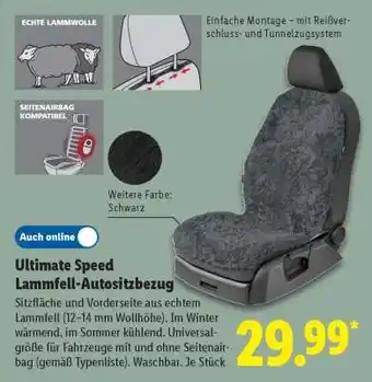 Lidl Ultimate Speed Lammfell-Autositzbezug Angebot