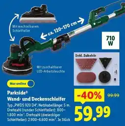 Lidl PARKSIDE Wand- und Deckenschleifer Angebot