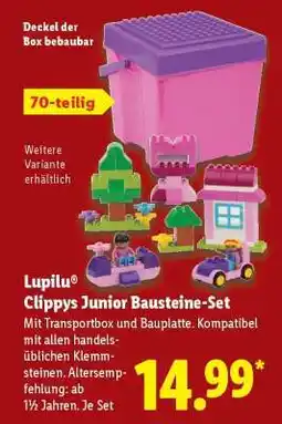 Lidl Lupilu Clippys Junior Bausteine-Set Angebot