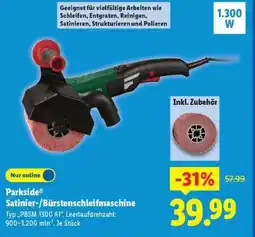 Lidl Parkside Satnier-/Bürstenschleifmaschine Angebot