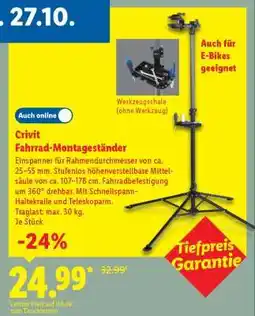 Lidl CRIVIT Fahrrad-Montageständer Angebot