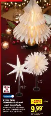 Lidl LIVARNO home LED-Weihnachtsbaum/-stern/-Schneeflocke Angebot