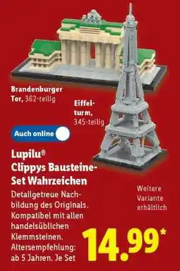 Lidl Lupilu Clippys Bausteine-Set Wahrzeichen Angebot